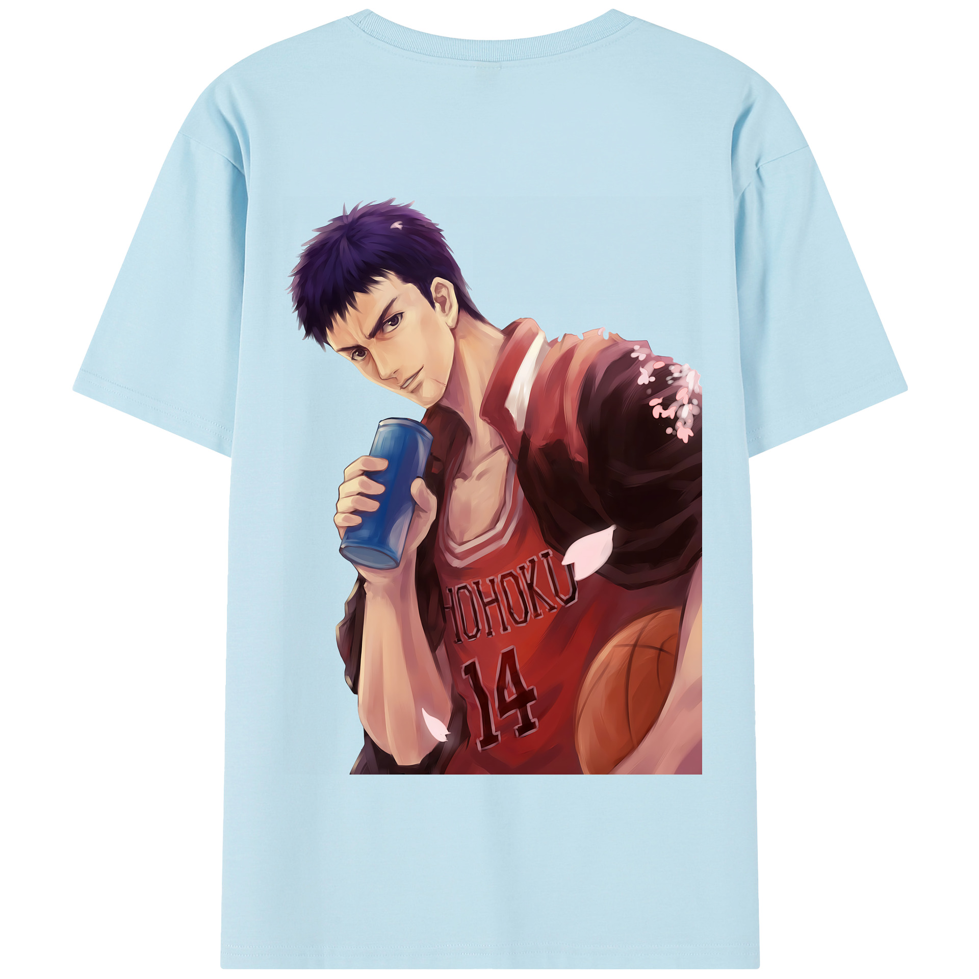 SLAM DUNK／スラムダンク 綿100％半袖Tシャツ（背面プリント）